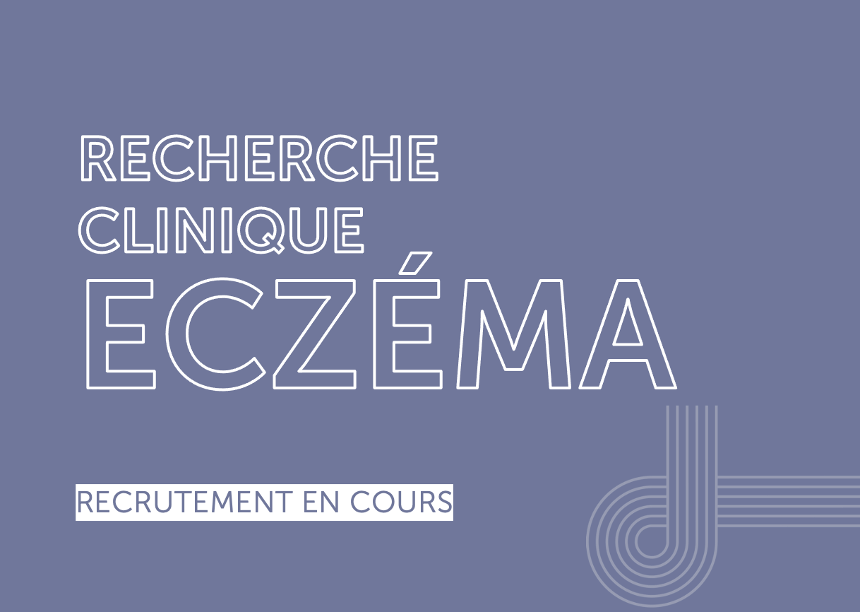 Nouvelle étude sur l'eczéma - Centre de recherche dermatologique de Québec